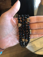 Wild Horse Boutique Jewelry Black/Leopard Beaded Necklaces