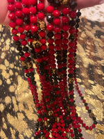 Wild Horse Boutique Jewelry Black red and leopard Beaded Necklaces