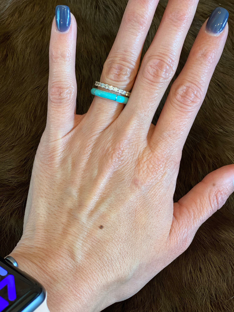 Wild Horse Boutique Jewelry Genuine Kingman Turquoise, Black or Corral Inlay Rings
