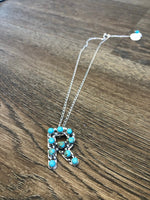 Wild Horse Boutique Jewelry Genuine Kingman Turquoise Initial Necklaces