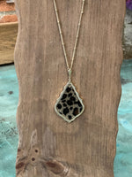 Wild Horse Boutique Jewelry Leopard Inspired Long Pendant Necklace