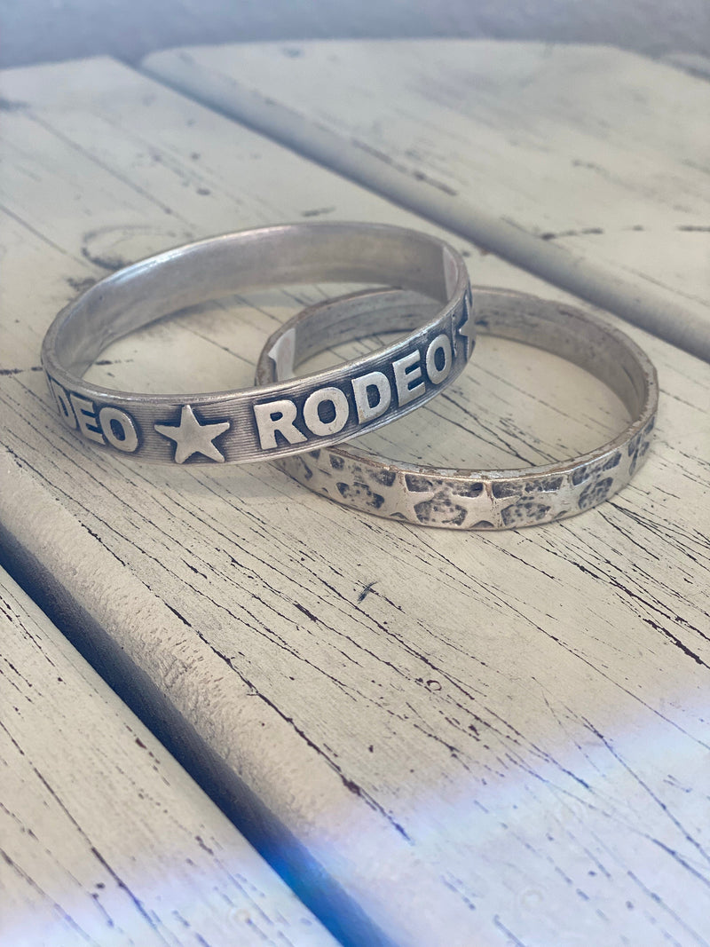 Wild Horse Boutique Jewelry Silver rodeo or star bangle