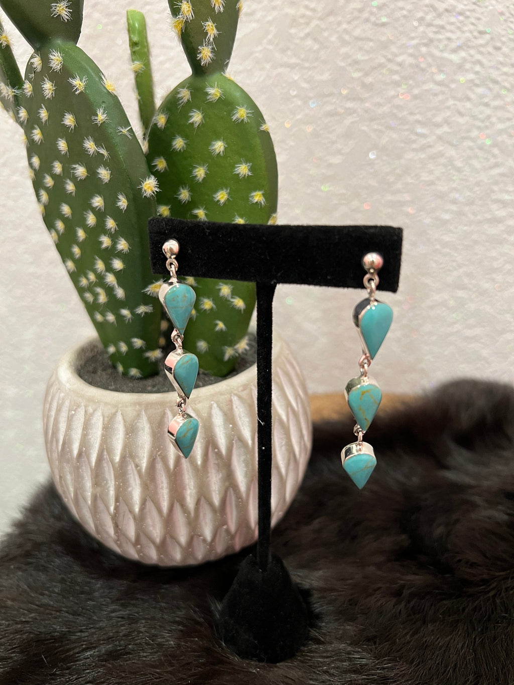 Wild Horse Boutique Jewelry The Dixie Genuine Turquoise Earrings
