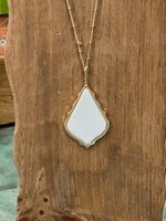 Wild Horse Boutique Jewelry White Inspired Long Pendant Necklace